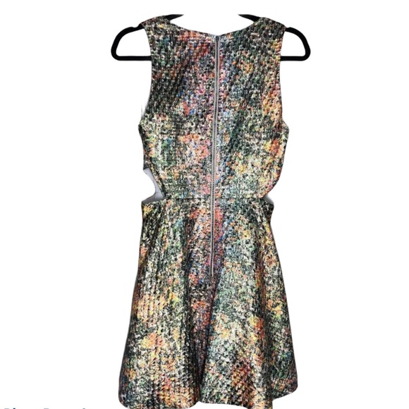 ALICE + OLIVIA METALLIC SHIMMERING GOLD DRESS SZ 6 - Picture 3 of 11
